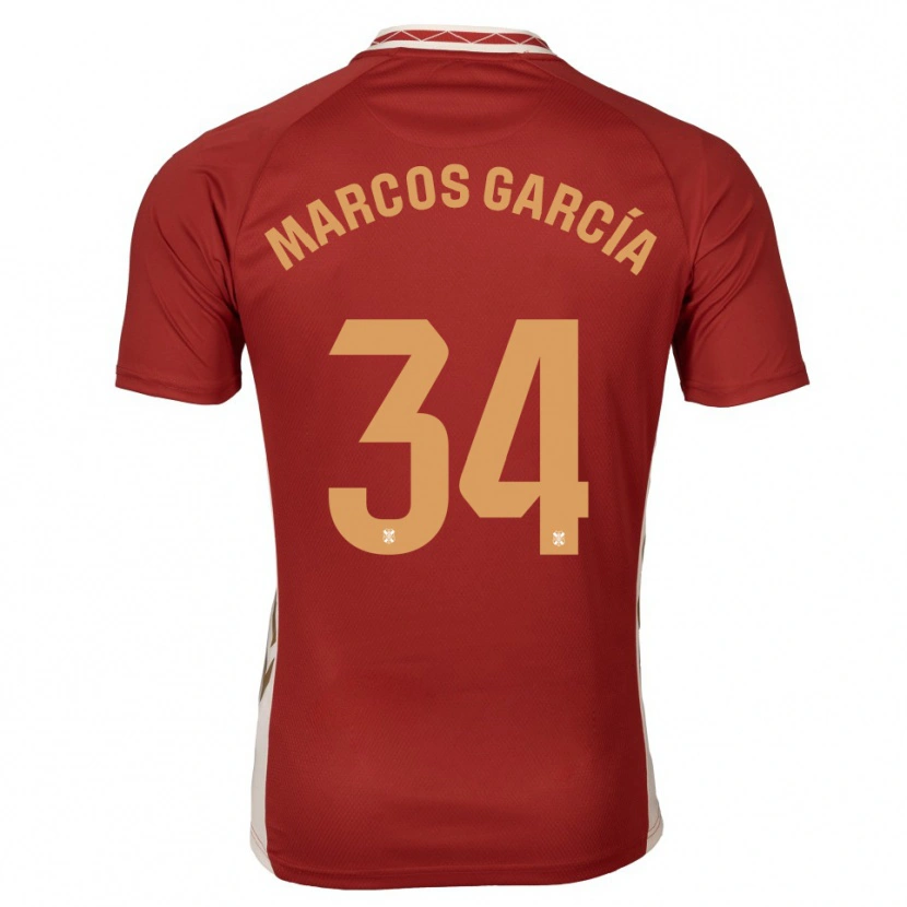 Danxen Damen Marcos García #34 Burgunder Gold Auswärtstrikot Trikot 2025/26 T-Shirt Österreich