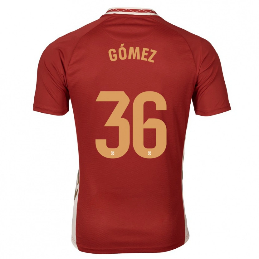 Danxen Damen Yerover Gómez #36 Burgunder Gold Auswärtstrikot Trikot 2025/26 T-Shirt Österreich