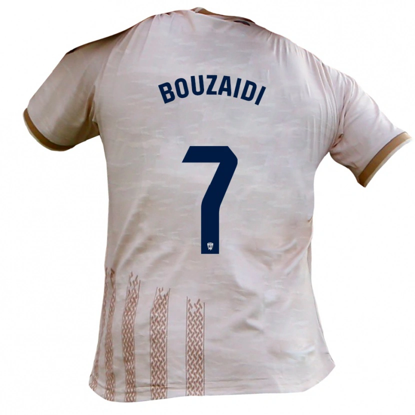 Danxen Damen Simo Bouzaidi #7 Cremeweiß Braun Auswärtstrikot Trikot 2025/26 T-Shirt Österreich