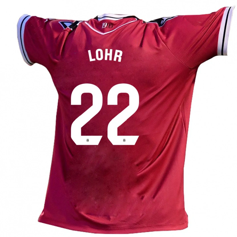 Danxen Damen Luca Lohr #22 Burgunder Schwarz Auswärtstrikot Trikot 2025/26 T-Shirt Österreich