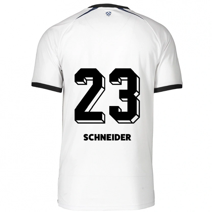 Danxen Damen Leon Schneider #23 Weiß Schwarz Auswärtstrikot Trikot 2025/26 T-Shirt Österreich