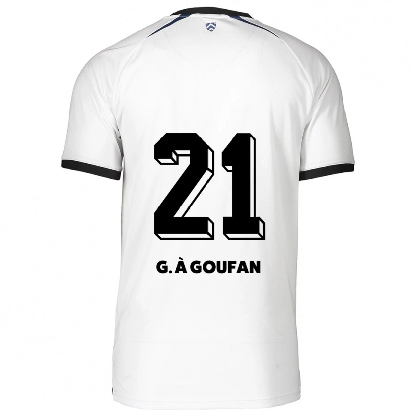 Danxen Damen Marc Gouiffe À Goufan #21 Weiß Schwarz Auswärtstrikot Trikot 2025/26 T-Shirt Österreich