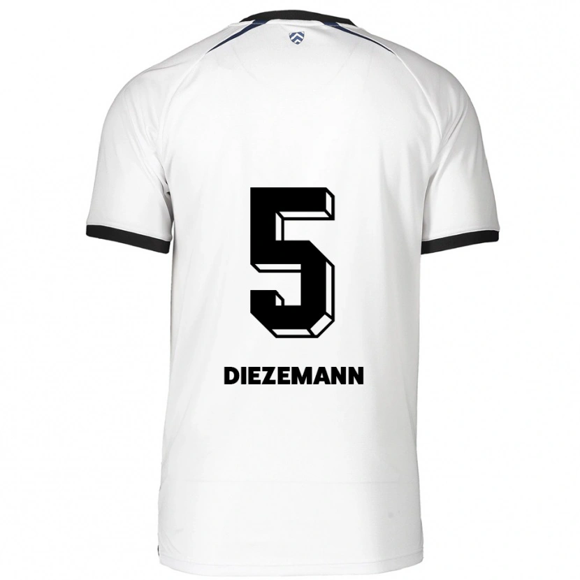 Danxen Damen Yoost Diezemann #5 Weiß Schwarz Auswärtstrikot Trikot 2025/26 T-Shirt Österreich