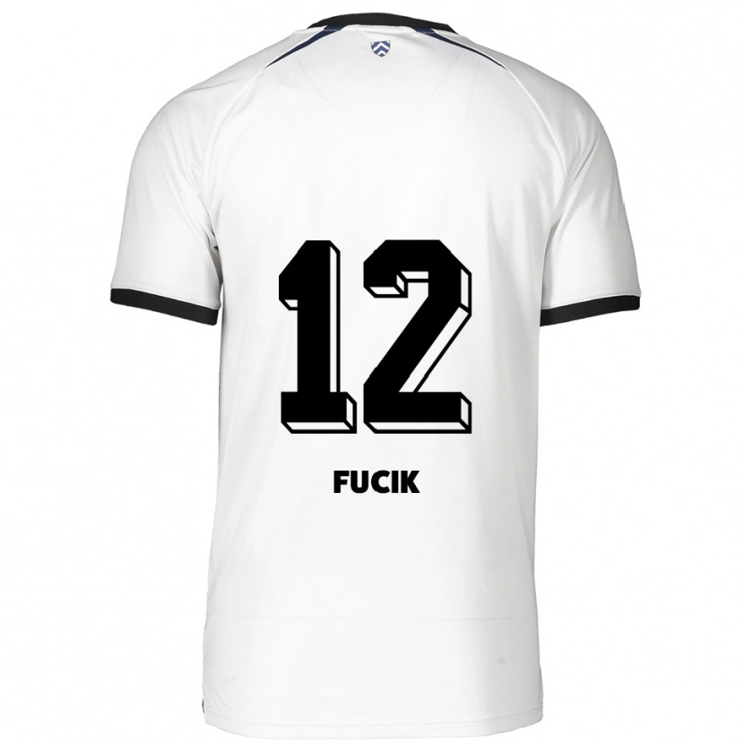 Danxen Damen Miles Fucik #12 Weiß Schwarz Auswärtstrikot Trikot 2025/26 T-Shirt Österreich