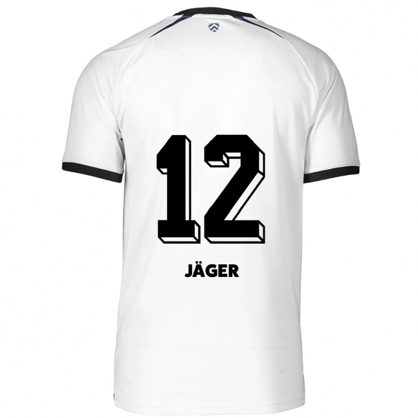 Danxen Damen Mino Jäger #12 Weiß Schwarz Auswärtstrikot Trikot 2025/26 T-Shirt Österreich