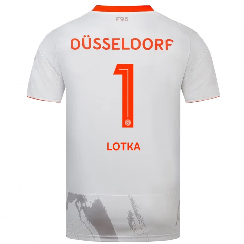 Danxen Damen Marcel Lotka #1 Weiß Orange Auswärtstrikot Trikot 2025/26 T-Shirt Österreich