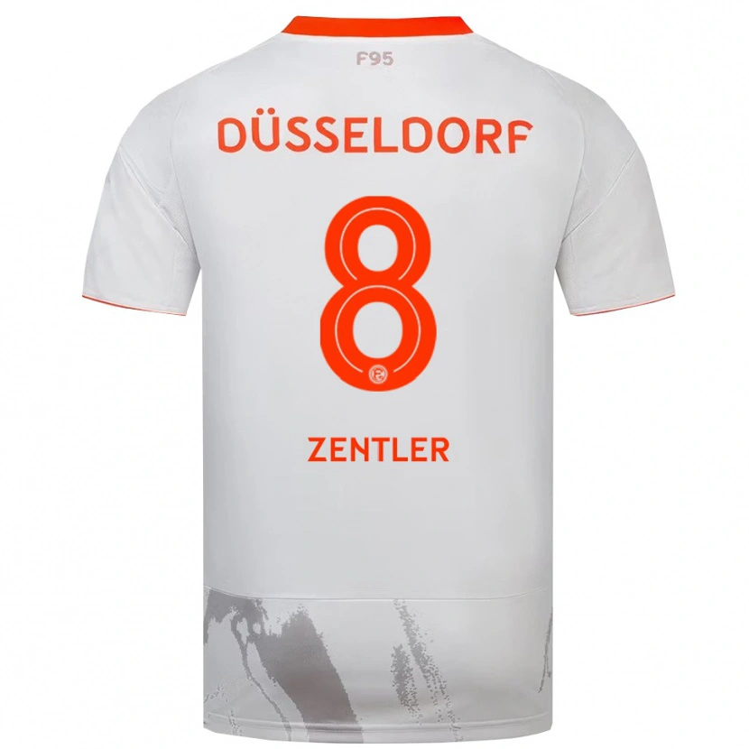 Danxen Damen Marius Zentler #8 Weiß Orange Auswärtstrikot Trikot 2025/26 T-Shirt Österreich