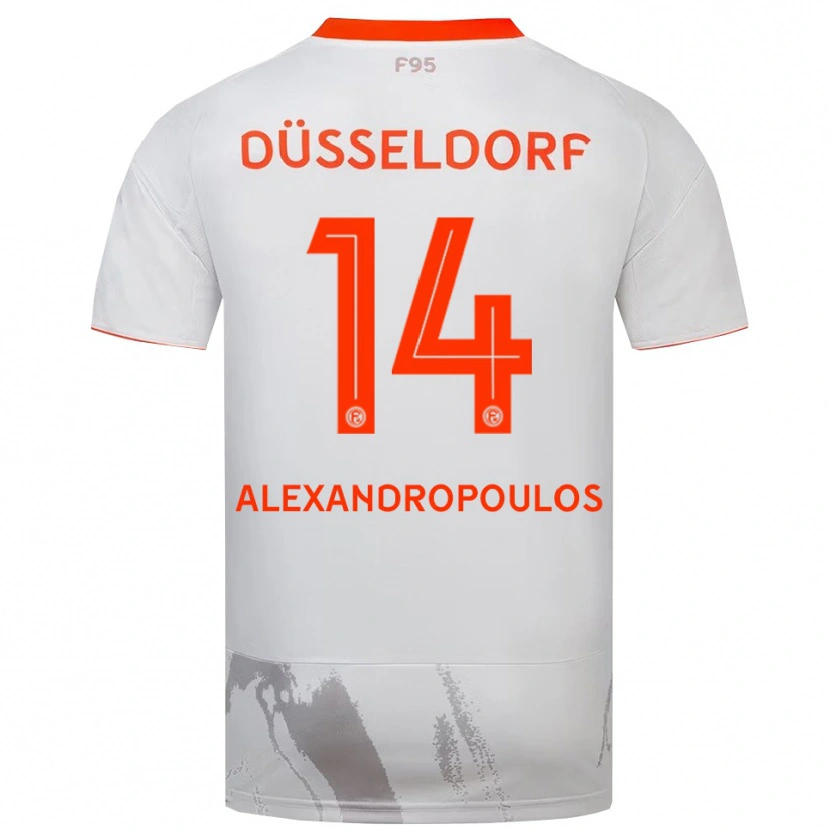 Danxen Damen Sotiris Alexandropoulos #14 Weiß Orange Auswärtstrikot Trikot 2025/26 T-Shirt Österreich