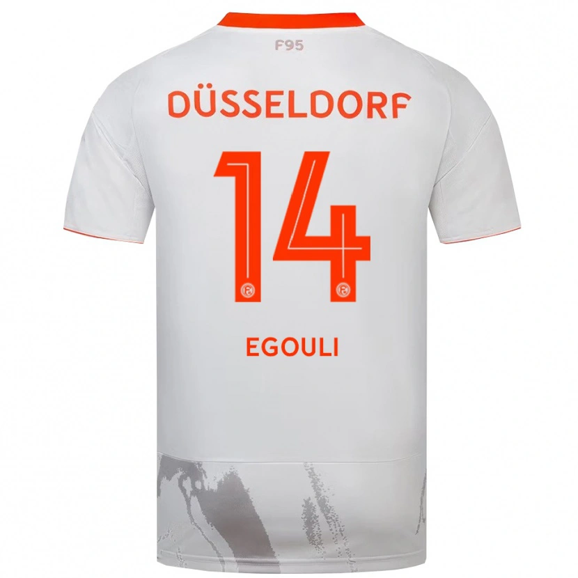 Danxen Damen Noah Egouli #14 Weiß Orange Auswärtstrikot Trikot 2025/26 T-Shirt Österreich