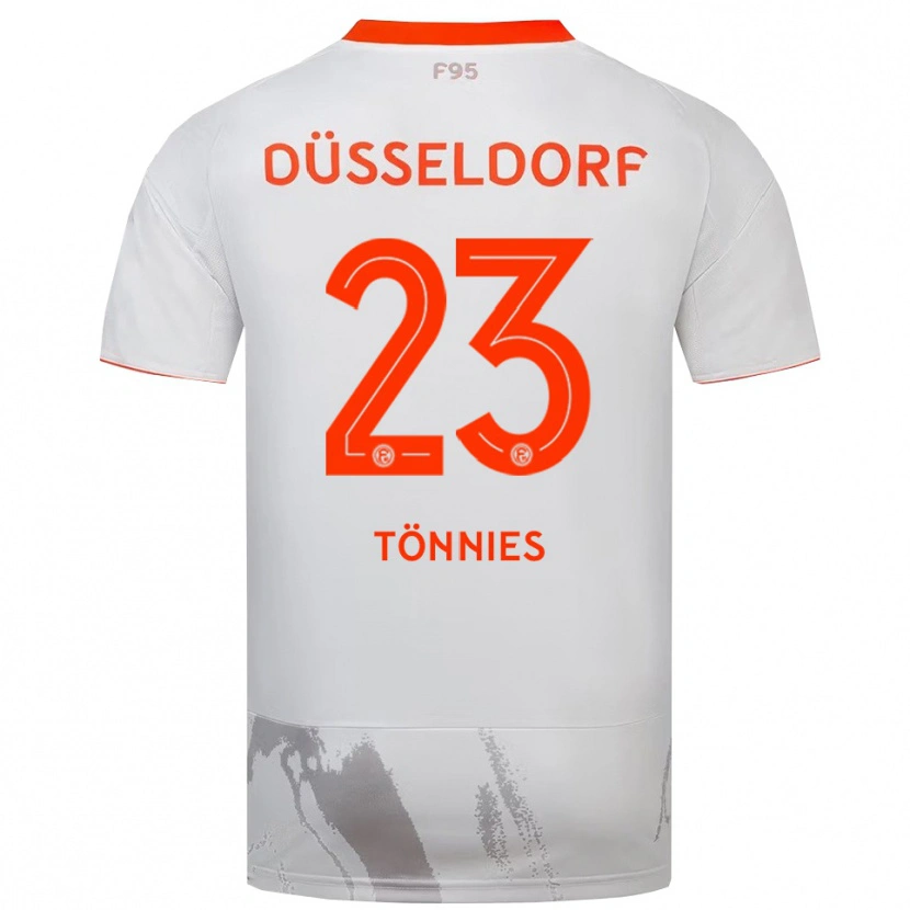 Danxen Damen Conor Tönnies #23 Weiß Orange Auswärtstrikot Trikot 2025/26 T-Shirt Österreich
