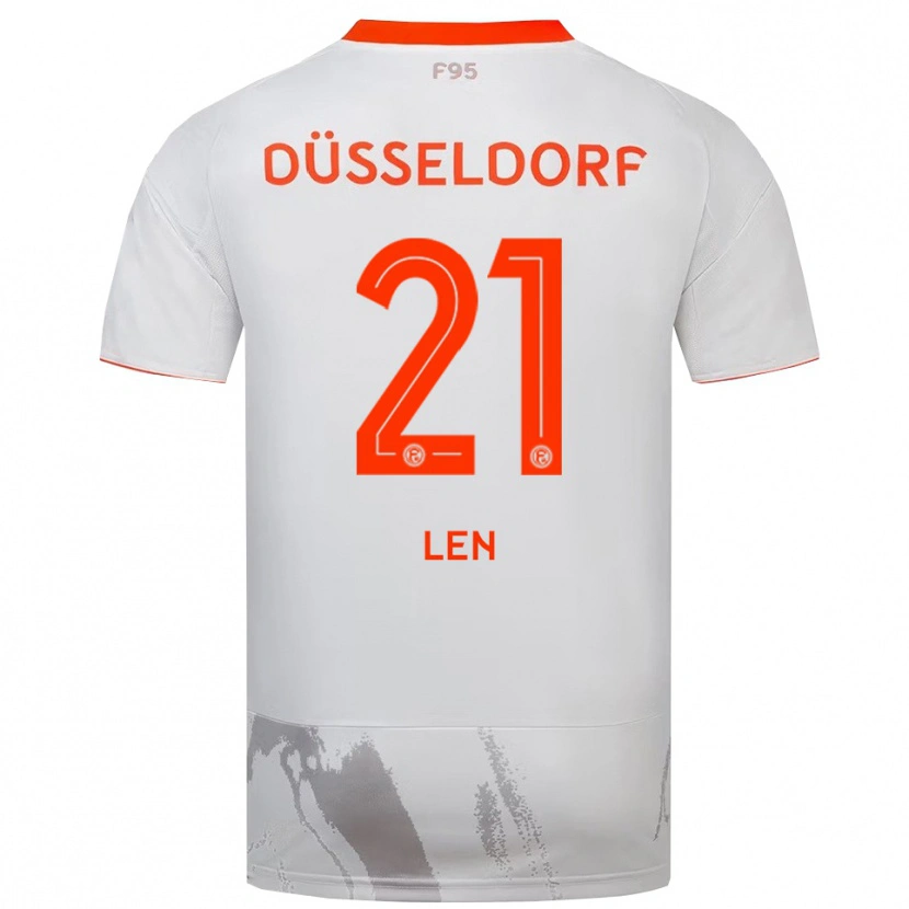 Danxen Damen Maksym Len #21 Weiß Orange Auswärtstrikot Trikot 2025/26 T-Shirt Österreich