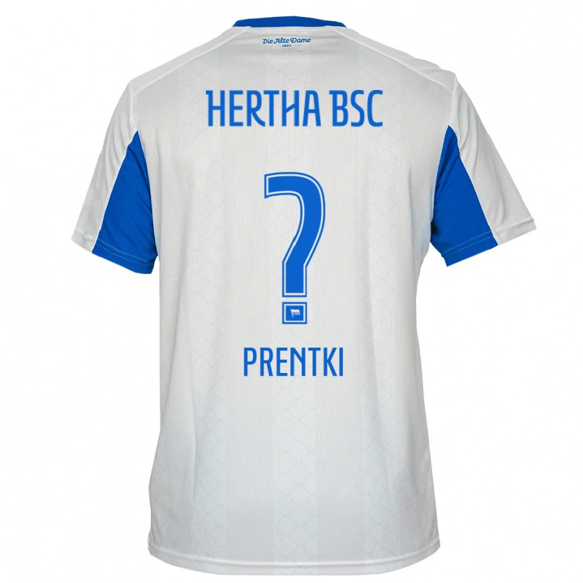 Danxen Damen Artur Prentki #0 Weiß Blau Auswärtstrikot Trikot 2025/26 T-Shirt Österreich