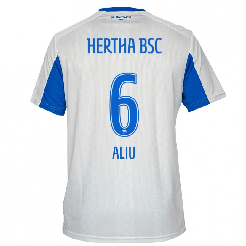 Danxen Damen Lorent Aliu #6 Weiß Blau Auswärtstrikot Trikot 2025/26 T-Shirt Österreich