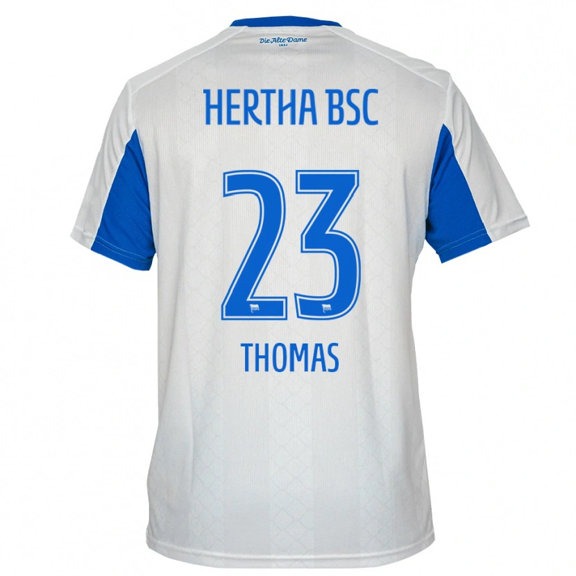 Danxen Damen Aaliyah Thomas #23 Weiß Blau Auswärtstrikot Trikot 2025/26 T-Shirt Österreich