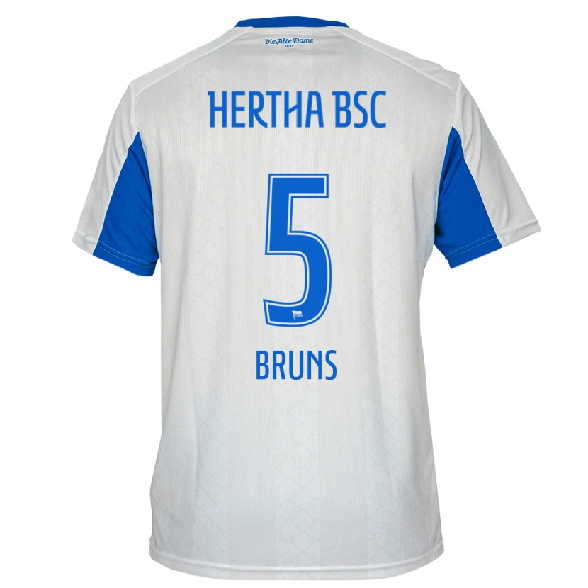 Danxen Damen Mathis Bruns #5 Weiß Blau Auswärtstrikot Trikot 2025/26 T-Shirt Österreich