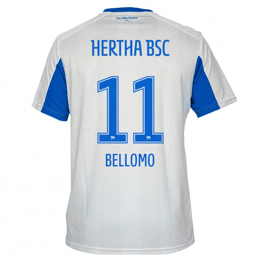 Danxen Damen Karim Bellomo #11 Weiß Blau Auswärtstrikot Trikot 2025/26 T-Shirt Österreich