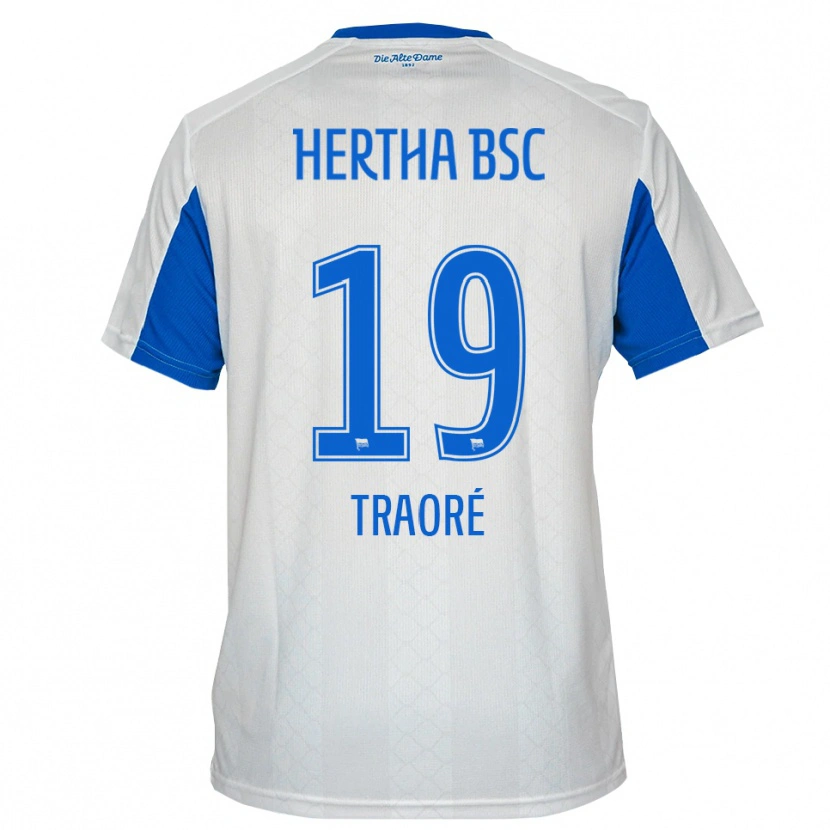 Danxen Damen Anthony Traoré #19 Weiß Blau Auswärtstrikot Trikot 2025/26 T-Shirt Österreich