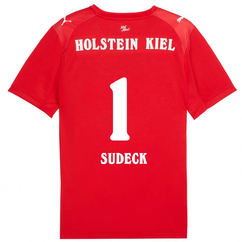Danxen Damen Thore-Liam Sudeck #1 Rot Blau Auswärtstrikot Trikot 2025/26 T-Shirt Österreich
