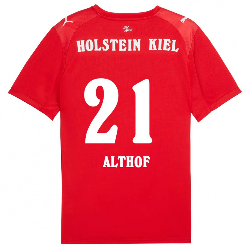 Danxen Damen Lea Althof #21 Rot Blau Auswärtstrikot Trikot 2025/26 T-Shirt Österreich