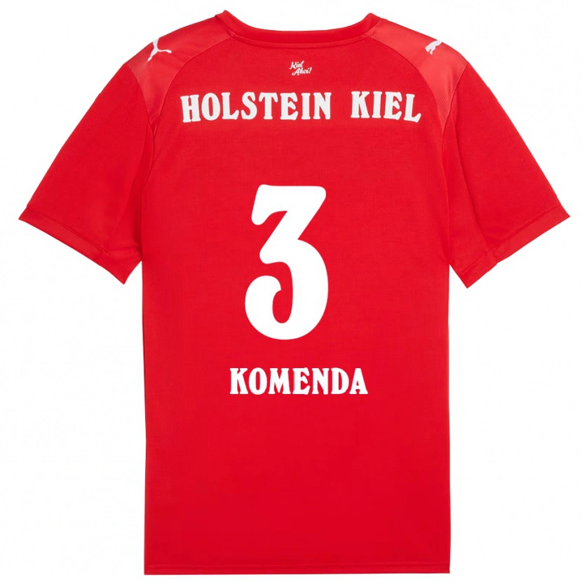 Danxen Damen Marco Komenda #3 Rot Blau Auswärtstrikot Trikot 2025/26 T-Shirt Österreich