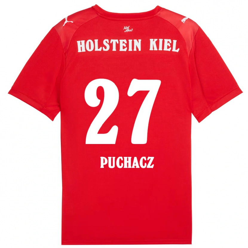 Danxen Damen Tymoteusz Puchacz #27 Rot Blau Auswärtstrikot Trikot 2025/26 T-Shirt Österreich