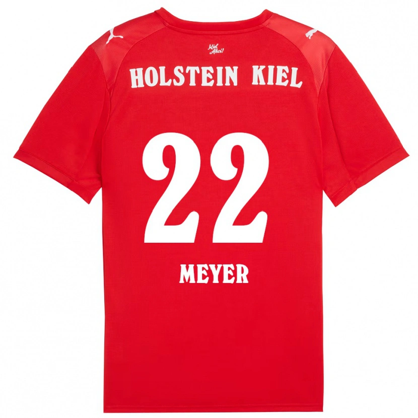 Danxen Damen Mätthi Meyer #22 Rot Blau Auswärtstrikot Trikot 2025/26 T-Shirt Österreich