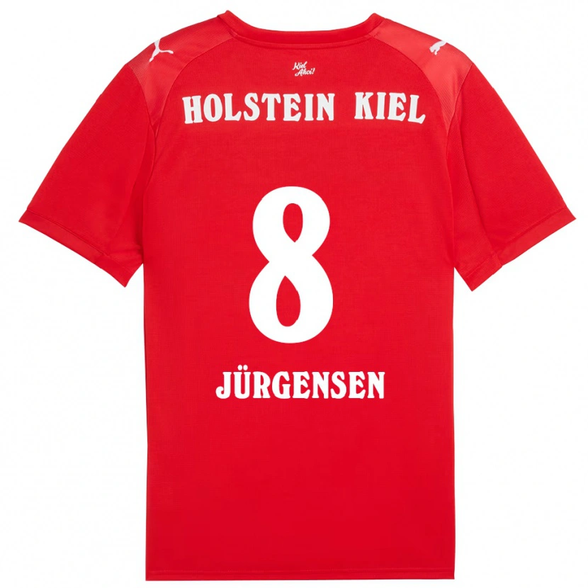 Danxen Damen Ronja Jürgensen #8 Rot Blau Auswärtstrikot Trikot 2025/26 T-Shirt Österreich