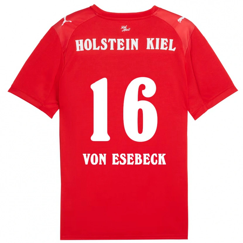Danxen Damen Oskar Von Esebeck #16 Rot Blau Auswärtstrikot Trikot 2025/26 T-Shirt Österreich
