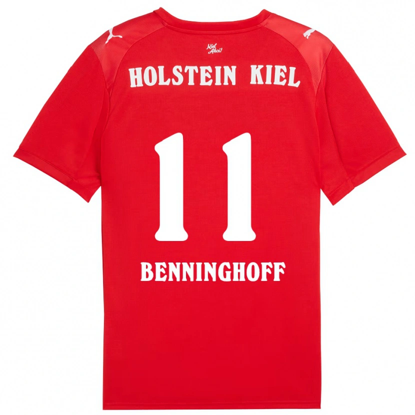 Danxen Damen Finn Benninghoff #11 Rot Blau Auswärtstrikot Trikot 2025/26 T-Shirt Österreich