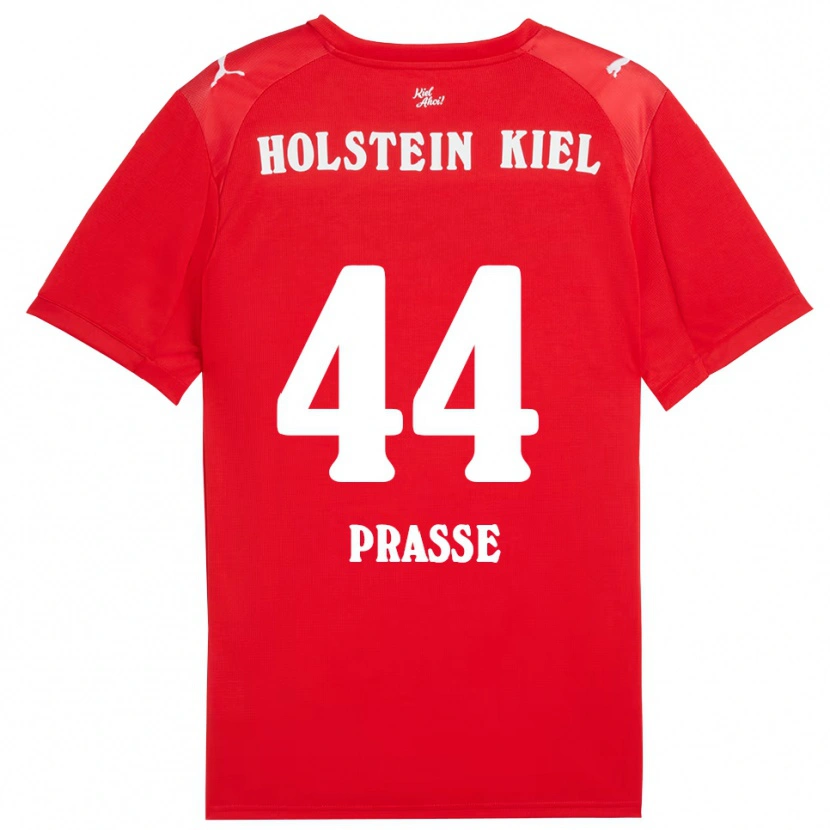 Danxen Damen Luca Prasse #44 Rot Blau Auswärtstrikot Trikot 2025/26 T-Shirt Österreich