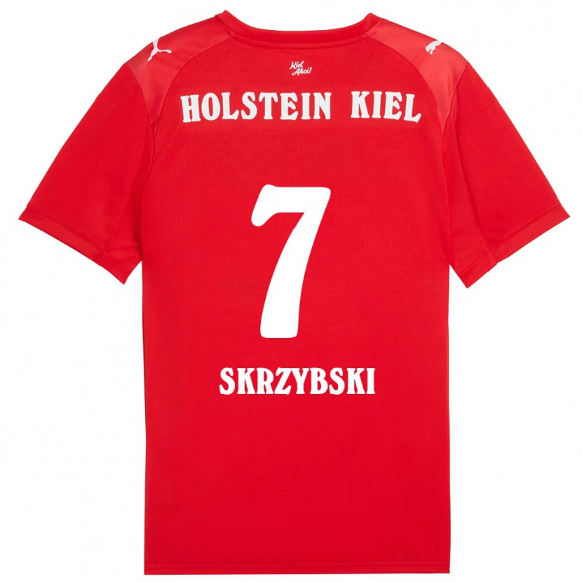 Danxen Damen Steven Skrzybski #7 Rot Blau Auswärtstrikot Trikot 2025/26 T-Shirt Österreich