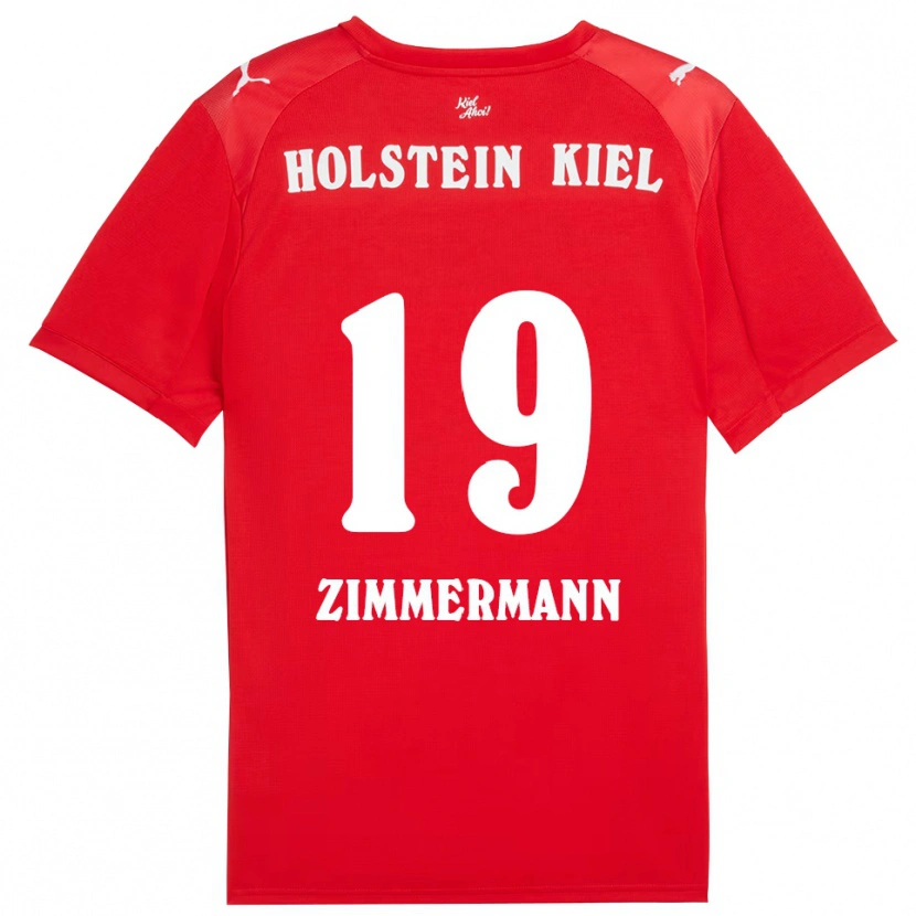 Danxen Damen Luiza Zimmermann #19 Rot Blau Auswärtstrikot Trikot 2025/26 T-Shirt Österreich