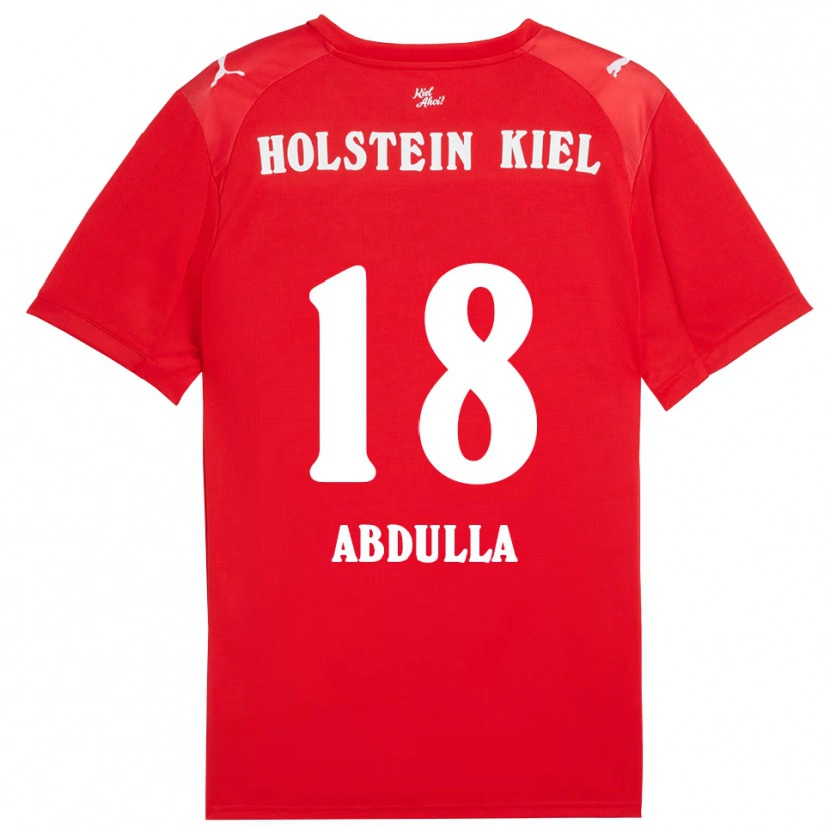 Danxen Damen Ali Abdulla #18 Rot Blau Auswärtstrikot Trikot 2025/26 T-Shirt Österreich