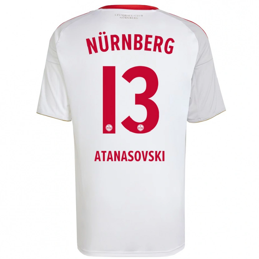 Danxen Damen Adrian Atanasovski #13 Weiß Rot Auswärtstrikot Trikot 2025/26 T-Shirt Österreich