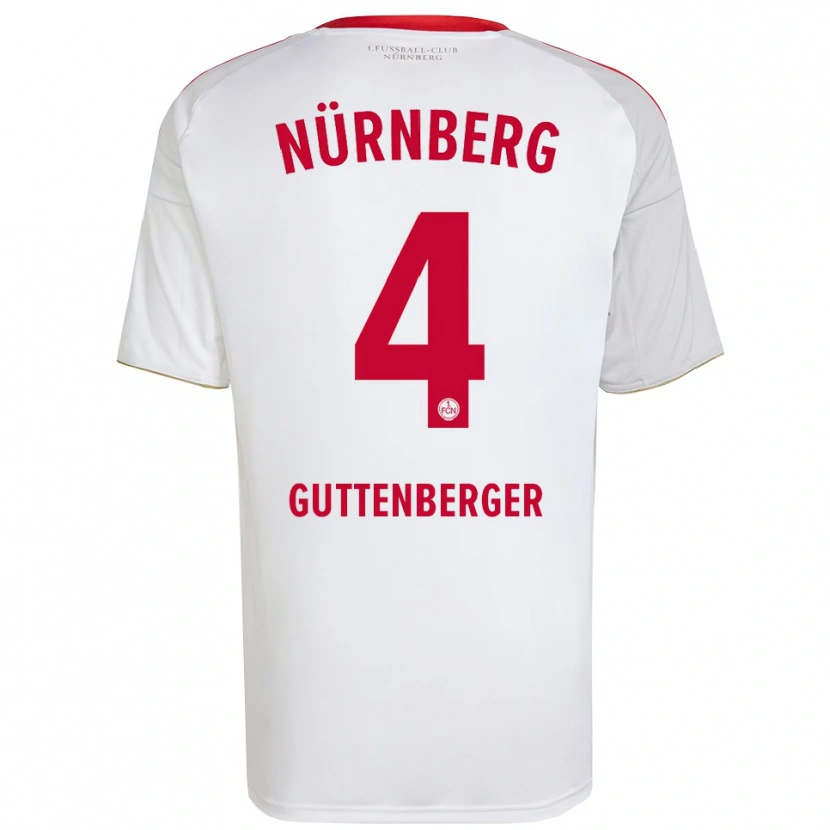 Danxen Damen Luisa Guttenberger #4 Weiß Rot Auswärtstrikot Trikot 2025/26 T-Shirt Österreich