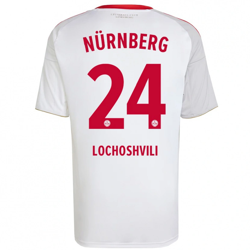 Danxen Damen Luka Lochoshvili #24 Weiß Rot Auswärtstrikot Trikot 2025/26 T-Shirt Österreich