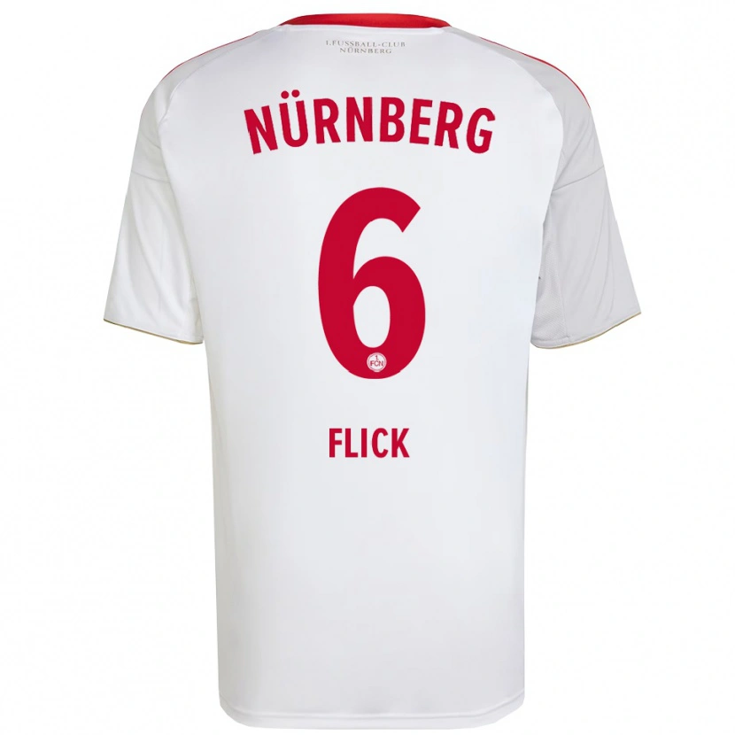 Danxen Damen Florian Flick #6 Weiß Rot Auswärtstrikot Trikot 2025/26 T-Shirt Österreich