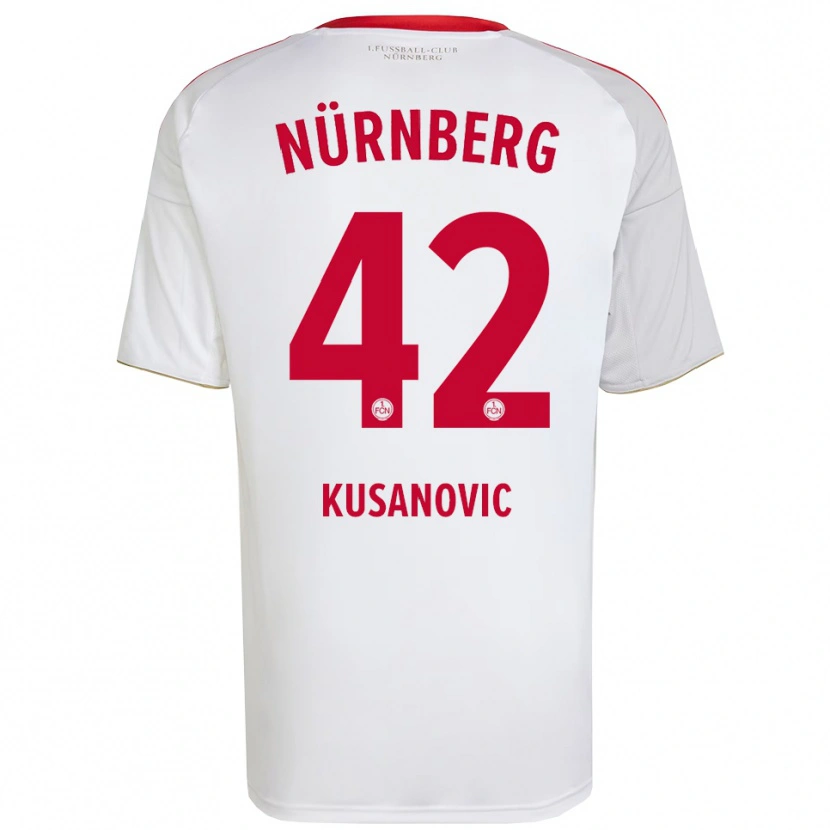 Danxen Damen Tino Kusanovic #42 Weiß Rot Auswärtstrikot Trikot 2025/26 T-Shirt Österreich