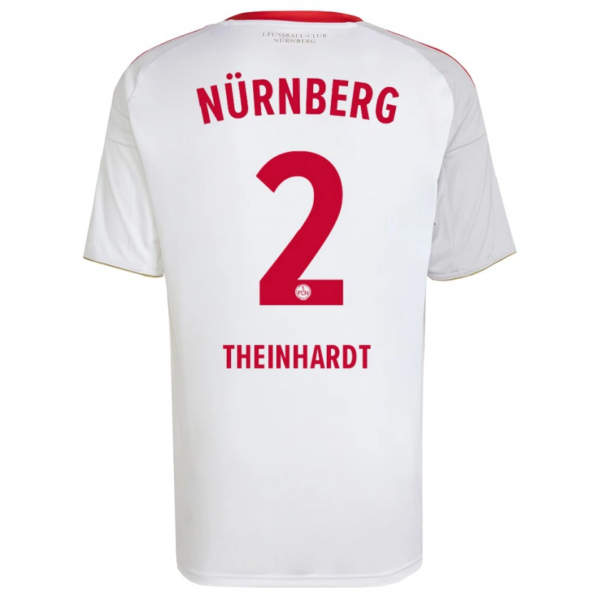Danxen Damen Johannes Theinhardt #2 Weiß Rot Auswärtstrikot Trikot 2025/26 T-Shirt Österreich