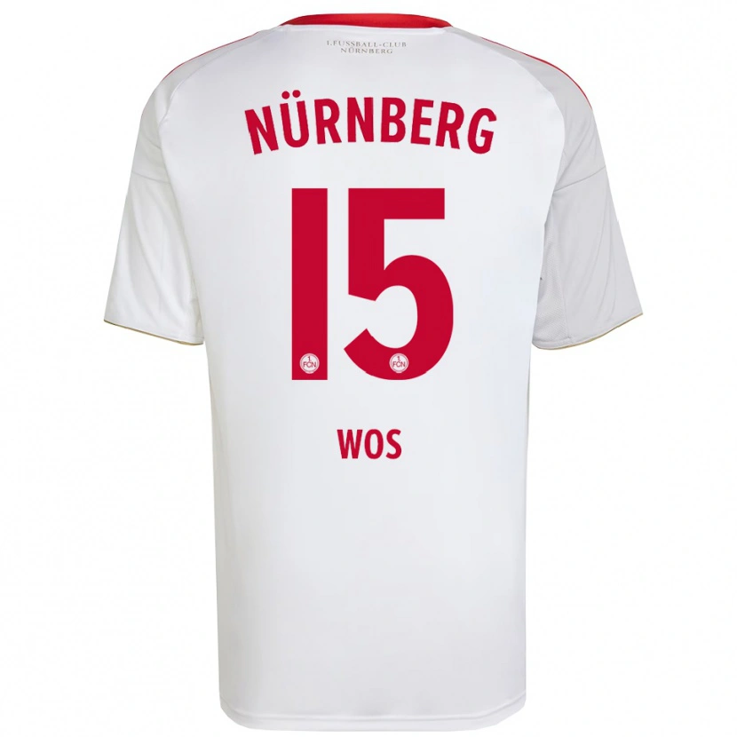Danxen Damen Oliwia Wos #15 Weiß Rot Auswärtstrikot Trikot 2025/26 T-Shirt Österreich
