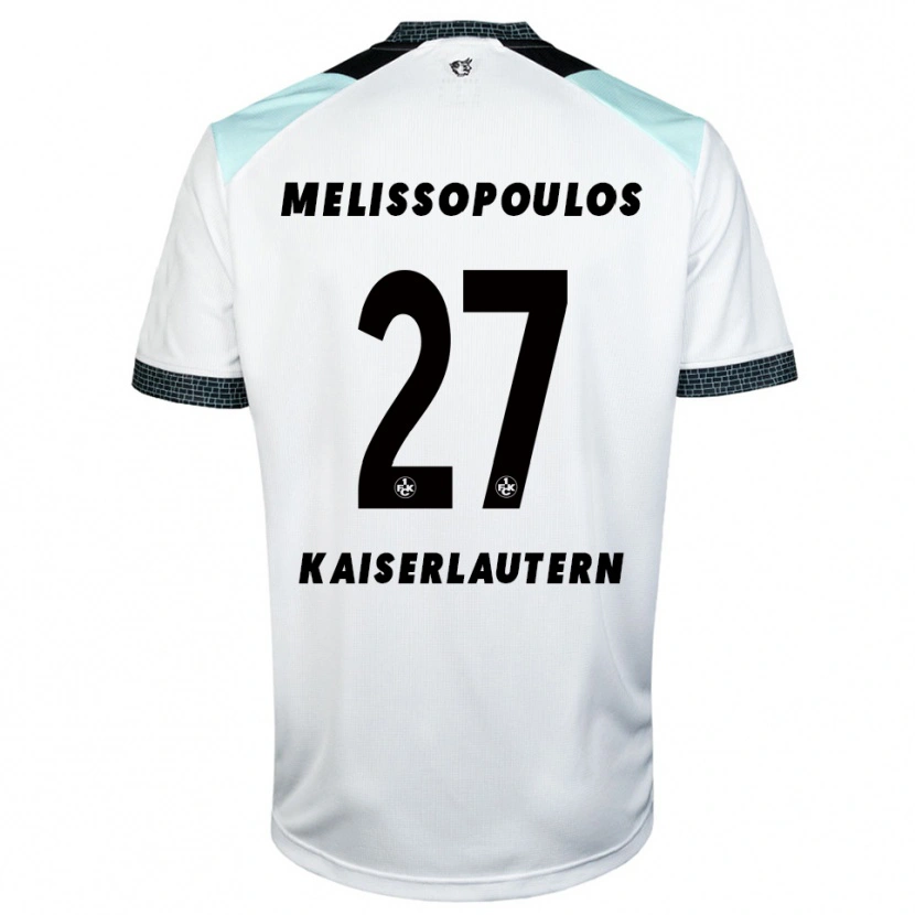 Danxen Damen Samuel Melissopoulos #27 Weiß Schwarz Auswärtstrikot Trikot 2025/26 T-Shirt Österreich