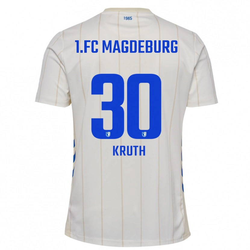 Danxen Damen Noah Kruth #30 Weiß Blau Auswärtstrikot Trikot 2025/26 T-Shirt Österreich