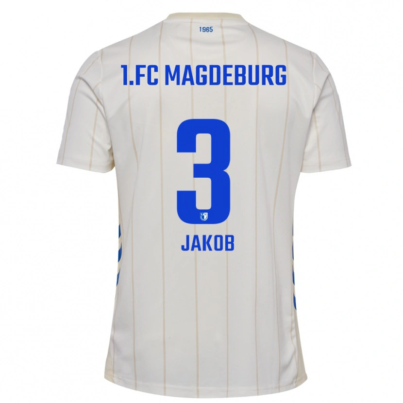 Danxen Damen Henrik Jakob #3 Weiß Blau Auswärtstrikot Trikot 2025/26 T-Shirt Österreich