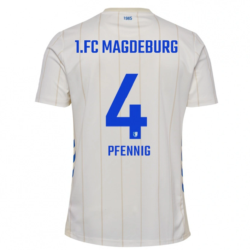 Danxen Damen Julius Pfennig #4 Weiß Blau Auswärtstrikot Trikot 2025/26 T-Shirt Österreich