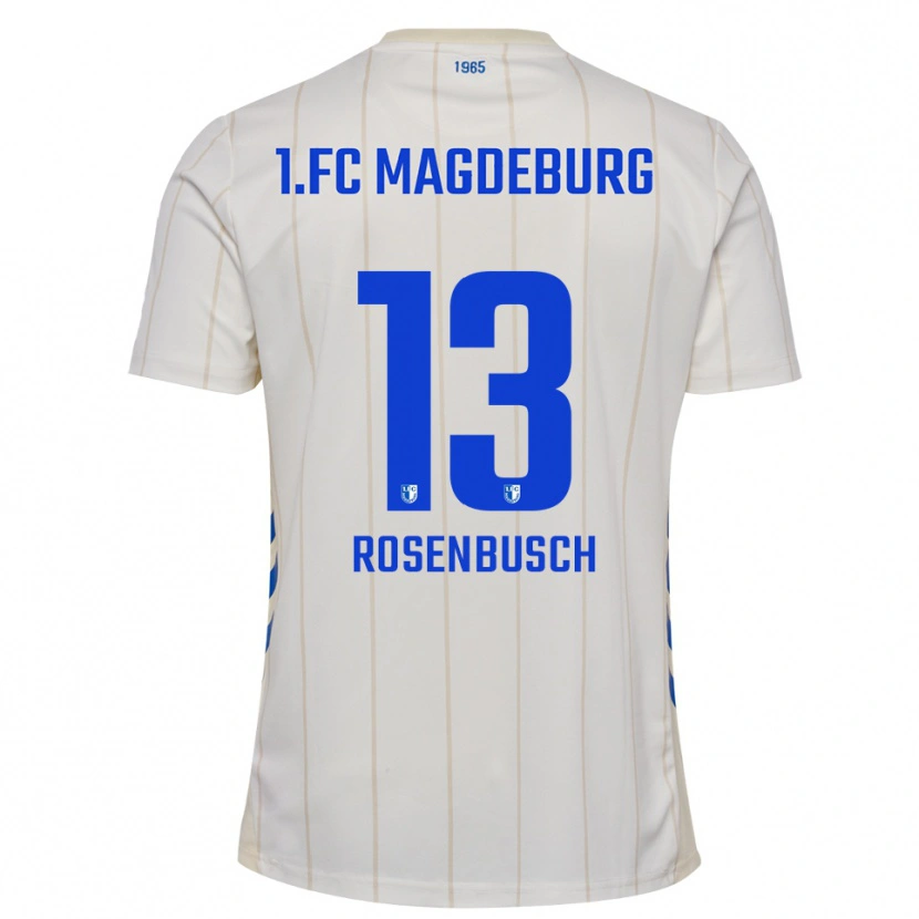 Danxen Damen Tim Rosenbusch #13 Weiß Blau Auswärtstrikot Trikot 2025/26 T-Shirt Österreich