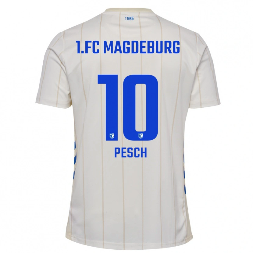 Danxen Damen Noah Pesch #10 Weiß Blau Auswärtstrikot Trikot 2025/26 T-Shirt Österreich