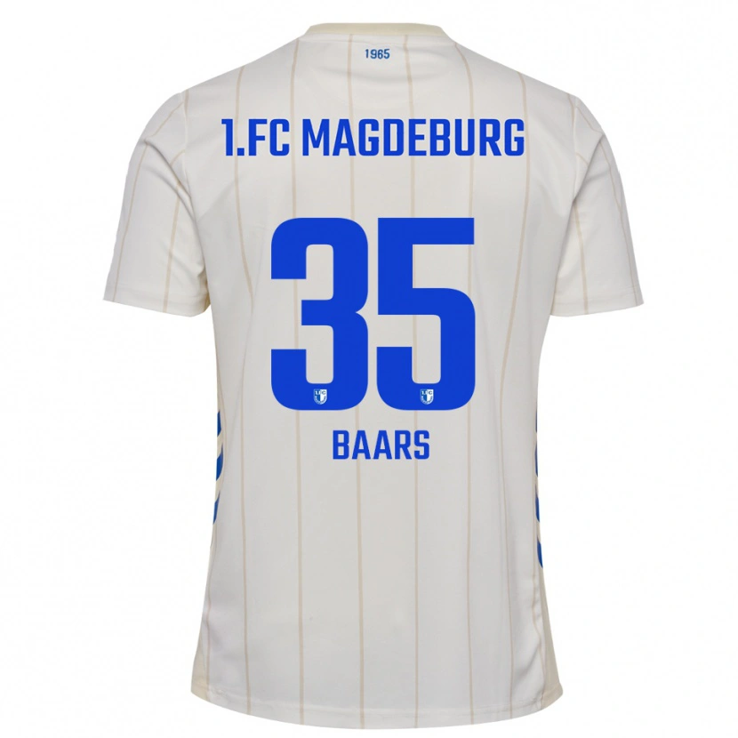 Danxen Damen Magnus Baars #35 Weiß Blau Auswärtstrikot Trikot 2025/26 T-Shirt Österreich