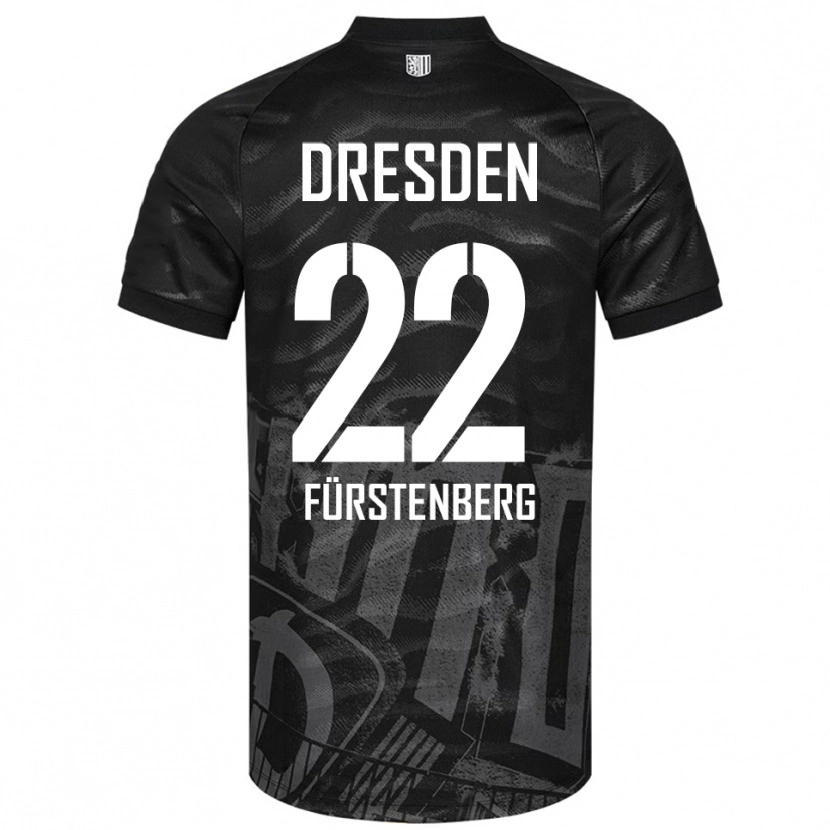 Danxen Damen Mattis Fürstenberg #22 Schwarz Grau Auswärtstrikot Trikot 2025/26 T-Shirt Österreich