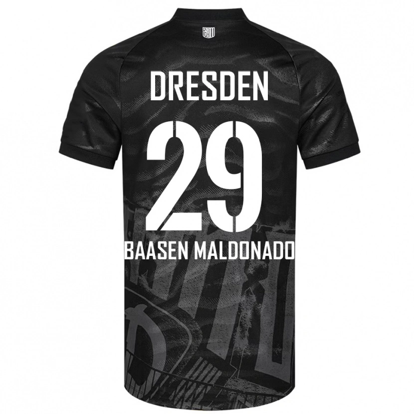 Danxen Damen Luis Baasen Maldonado #29 Schwarz Grau Auswärtstrikot Trikot 2025/26 T-Shirt Österreich