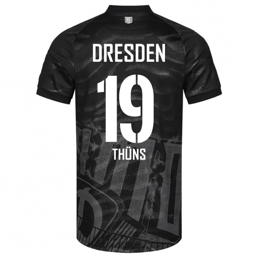Danxen Damen Louis Thüns #19 Schwarz Grau Auswärtstrikot Trikot 2025/26 T-Shirt Österreich